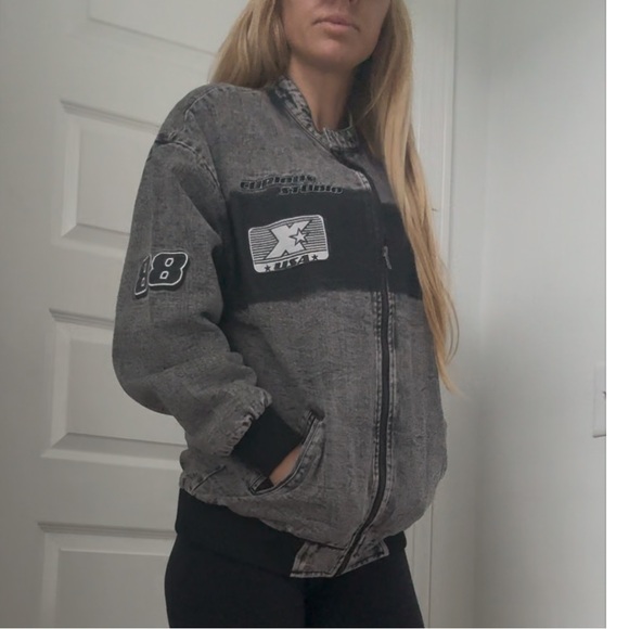 Jackets & Blazers - Denim bomber jacket
